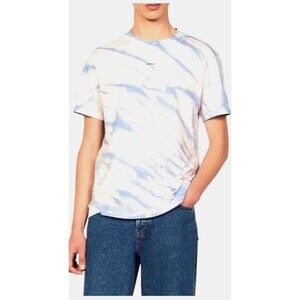 SANDRO Tie Dye T-Shirt Effortless Relaxed Fit Cotton Layer Everyday Staple M